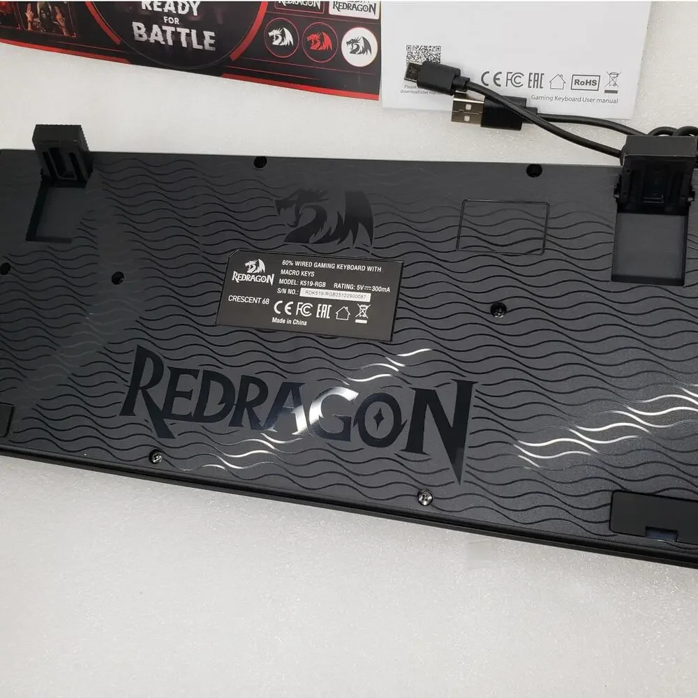 Redragon Crescent 68 60% Wired Gaming Keyboard (Black)